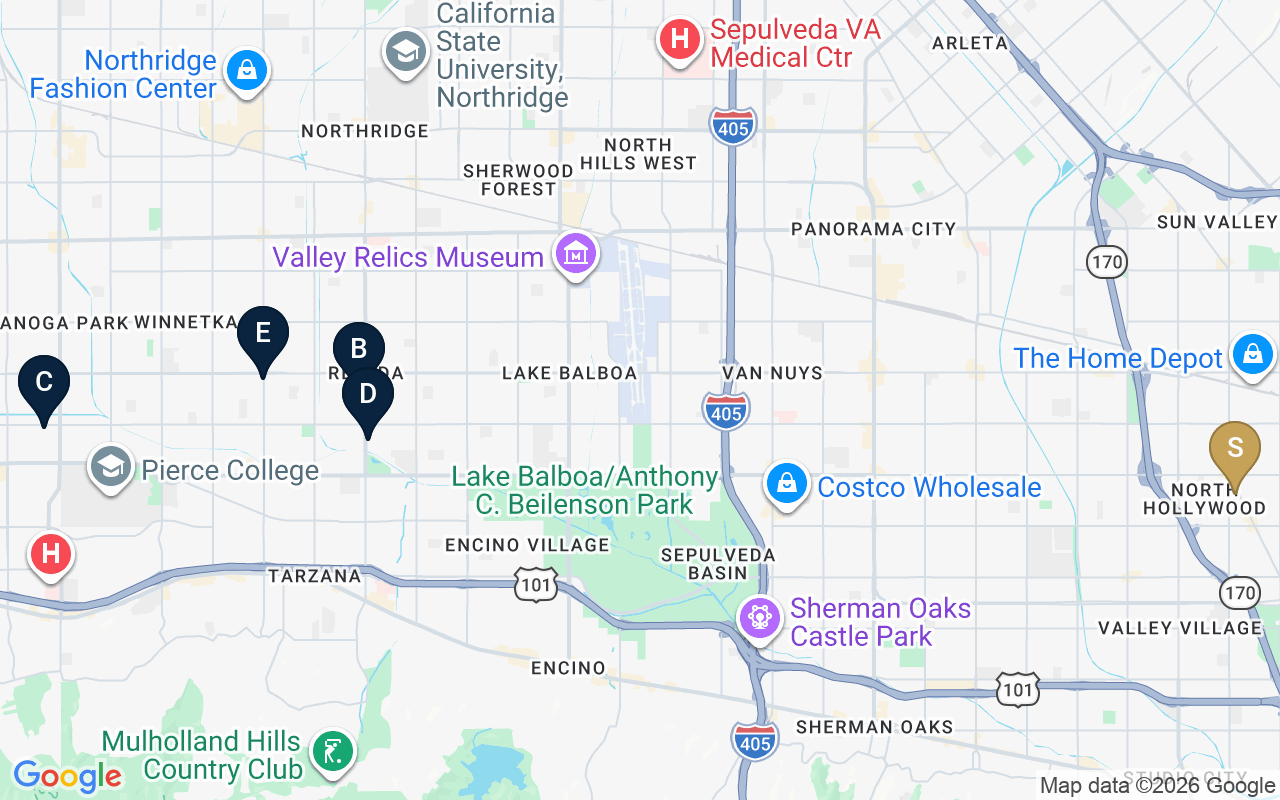 Western Valley land comparables map