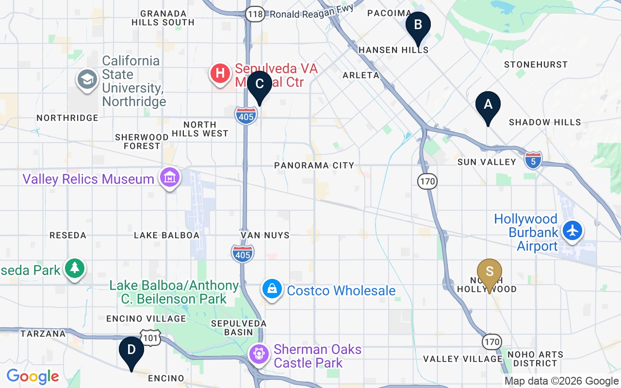 Motel sale comparables map